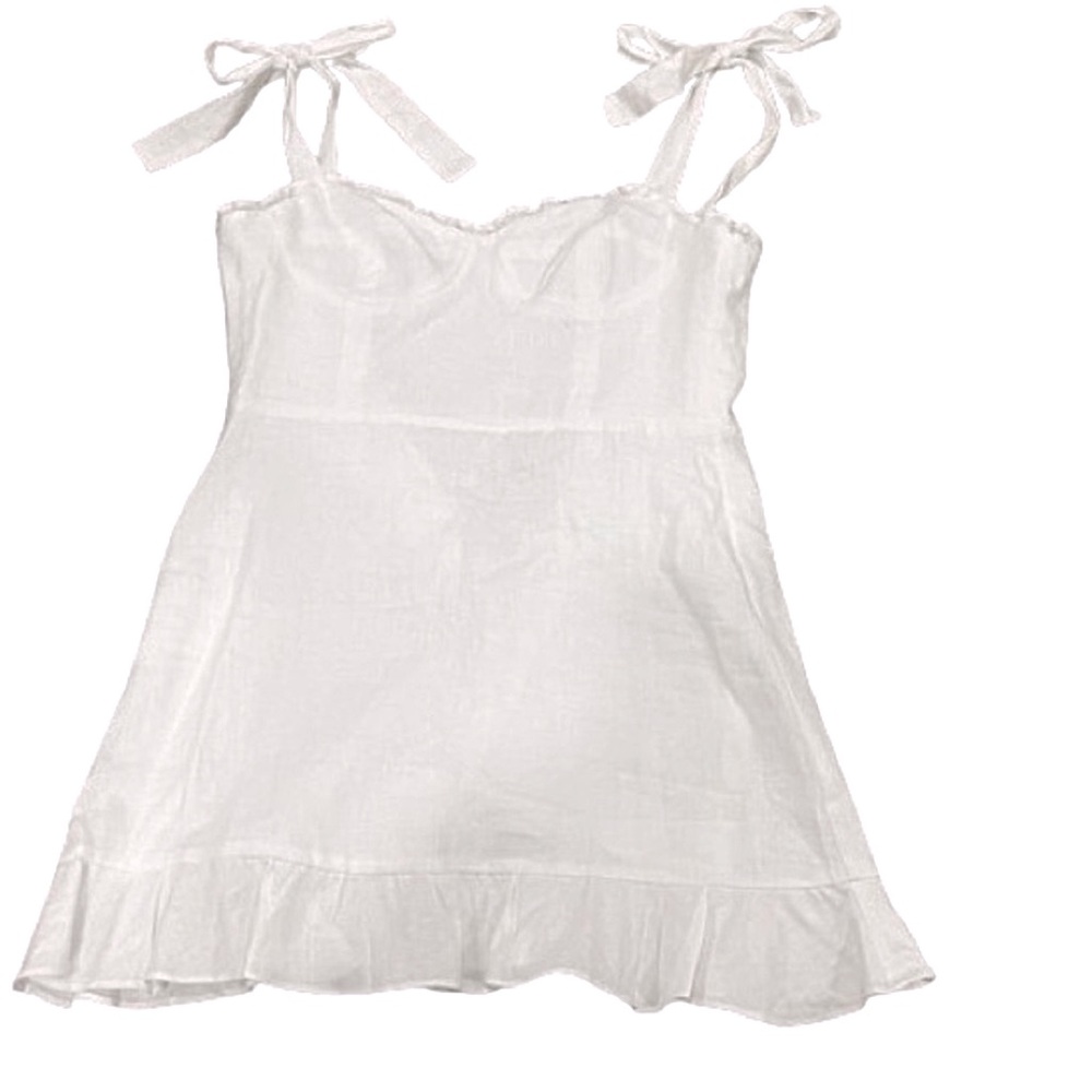 💖HOST PICK💖NWT- Reformation Desiree White Linen Dress- GORGEOUS Size:4 - Picture 9 of 13